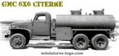 Le GMC CCKW 353 6x6 cabine tôlée citerne militaire miniature de Solido au 1/50e