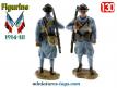 Le soldat français au fusil-mitrailleur de 1917 en figurine métal au 1/30e