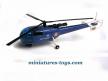 Un hélicoptère français alouette III Gendarmerie en miniature par Solido au 1/55e