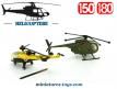 Les hélicoptères Alouette 3 et Hughes 360 Corgi miniatures incomplets