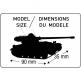 La maquette du char français AMX 13 105 de chez Heller au 1/72e