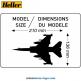 Le Jet français Mirage F1 CR en kit par Heller au 1/72e