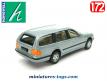 La Mercedes Benz E 300 T bleue en voiture miniature par Hongwell au 1/72e