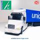 Le Volvo NH12 Globetrotter semi remorque Unicef miniature Hongwell au 1/32e