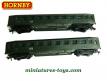 Un duo de voitures voyageurs Forestier en miniatures par Hornby au H0