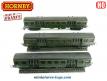 Les 3 voitures voyageurs banlieue SNCF en miniatures par Hornby France au HO H0