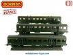 Les 3 voitures voyageurs banlieue SNCF en miniatures par Hornby France au HO H0