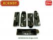 Le lot de cinq broches d'assemblages de rails miniatures Hornby à l'échelle zéro