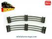 Un lot de deux rails courbes échelle 0 de la marque française Hornby