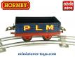 Le wagon tombereau PLM bleu en miniature Hornby échelle zéro 0 O