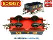 Le wagon tombereau PLM bleu en miniature Hornby échelle zéro 0 O