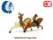 Un lot de 2 cavaliers indiens en figurines plastique au 1/38e incomplets