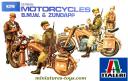 La moto allemande Zundapp KS750 miniature en kit Italeri au 1/35e a réparer