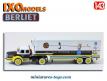 Le Berliet TLR 10 M et sa semi-remorque Interflora en miniature par Ixo au 1/43e