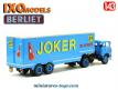 Le Berliet TR 12 et sa semi-remorque Joker en miniature par Ixo au 1/43e