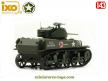 Le char americain M5 A1 Stuart miniature par Ixo Models au 1/43e