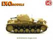 Le char allemand Panzer II Ausf C Afrika Korps en miniature Ixo Models au 1/43e