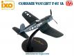 Le chasseur Corsair Vought F4U 1A en miniature métal par Ixo model au 1/72e