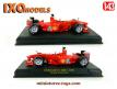 La Ferrari F1 2000 de Schumacher en miniature Ixo Models au 1/43e incomplète