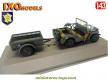 La Jeep Willys MB et sa remorque Bantam miniature par Ixo Models au 1/43e