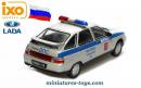 La VAZ Lada 2112 DPS de la police de Moscou en miniature Ixo Models au 1/43e 