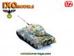 Le char allemand Panzer VI Tiger II Ausf B miniature par Ixo Models au 1/72e