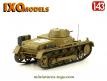 Le char allemand Panzer I Ausf B Afrika Korps en miniature Ixo Models au 1/43e
