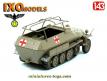 Le SdKfz 251/1 Hanomag Ausf C ambulance miniature par Ixo Models au 1/43e