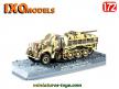 Le semi chenillé allemand Sdkfz 9 Famo Flak 37 en miniature Ixo Models au 1/72e