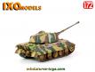 Le char allemand Königstiger Tiger II Ausf B en miniature Ixo Models au 1/72e