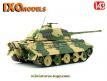 Le char Tigre II Konigstiger tourelle Porsche miniature par Ixo Models au 1/43e