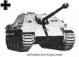 Le char allemand Jagdpanther Ausf G blanc en miniature de Solido au 1/50e