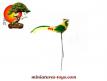 Les cinq oiseaux du jardin japonais miniature vintage