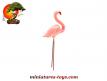 Le flamant rose du jardin japonais miniature vintage