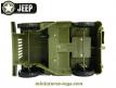 La Jeep Willys militaire jouet de bazar en plastique au 1/18e