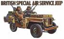 La Jeep Willys sable commando LRDG et sa remorque miniature Solido au 1/38e