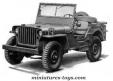 La Jeep Willys militaire en miniature jouet au 1/72e