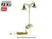 Le lampadaire de quai double en miniature par Jep à l'échelle 0 O