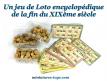 Un jeu de loto encyclopédique français ancien de la fin 19ème siècle