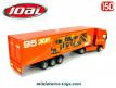 Le Daf 95 XF 430 et sa semi remorque publicitaire en miniature par Joal au 1/50e