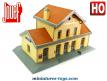 La gare de Lusigny en bâtiment miniature Jouef au H0 HO 1/87e incomplète