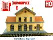 La gare de Lusigny en bâtiment miniature Jouef au H0 HO 1/87e incomplète
