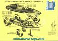 4 Pneus adaptables fins et striés pour voitures miniatures de Slot cars Jouef 