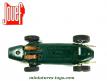 La Formule 1 BRM P57 verte n°40 en miniature pour circuit Jouef au 1/43e