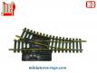 Trois aiguillages manuels droits a rails jaunes Jouef pour train miniature au H0