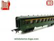 La voiture voyageurs Forestier de la SNCF en miniature par Jouef au H0