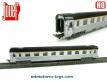 La voiture Inox longue 1er classe A8 DEV en miniature de Jouef au H0 H0