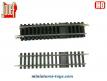 Un lot de 4 rails droits d'alimentation Jouef pour trains miniatures au H0 HO