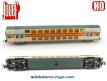 La voiture voyageurs a deux niveaux ABe SNCF miniature par Jouef au H0 HO