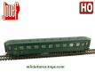 La voiture voyageurs 2e cl type 1935 de la SNCF en miniature par Jouef au H0